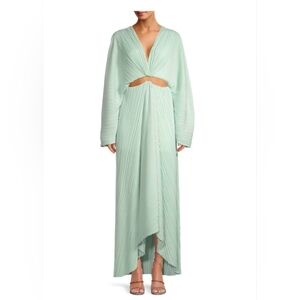 Significant Other Akila Plissé Cut-Out Maxi Dress Size 8